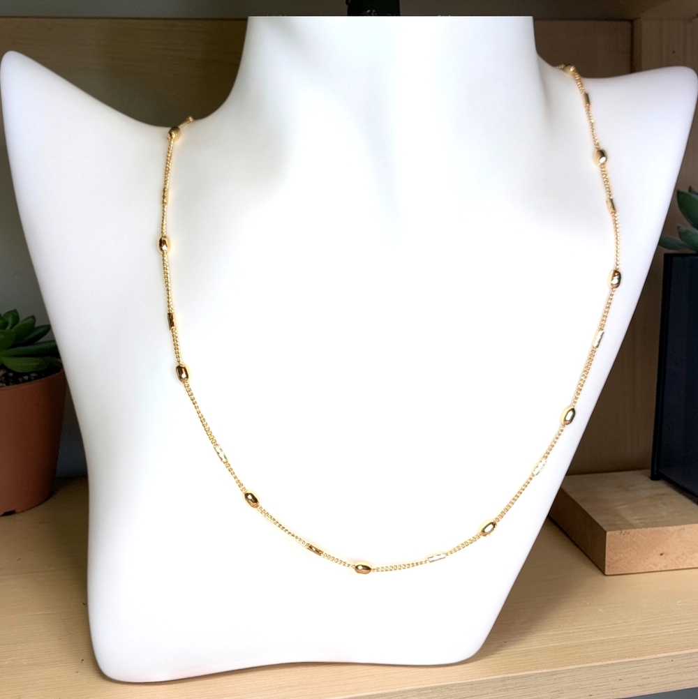 💥2 for $40💥 Pretty Bird 18-inch 14K Rose Gold Plated Station Chain $25 Each